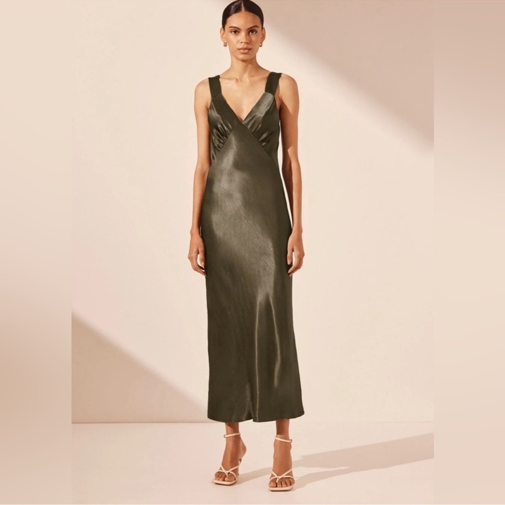 Shona Joy La Lune Plunged Midi
